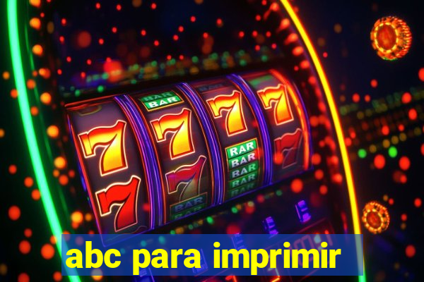 abc para imprimir